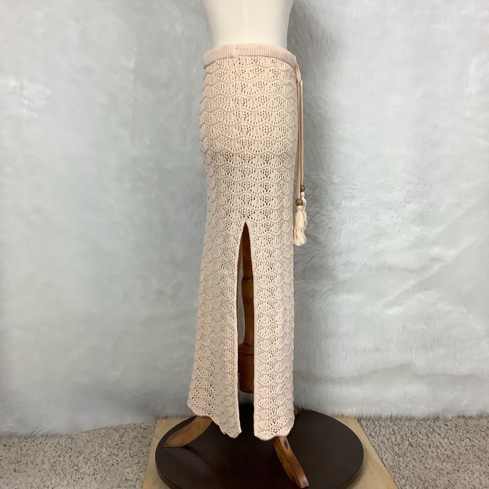 Spell & The Gypsy Spell Road to Paradise Knit Skirt Wheat M - Picture 4 of 6